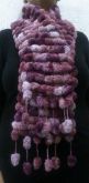 Cachecol Maxi Pompom Colorido Pink
